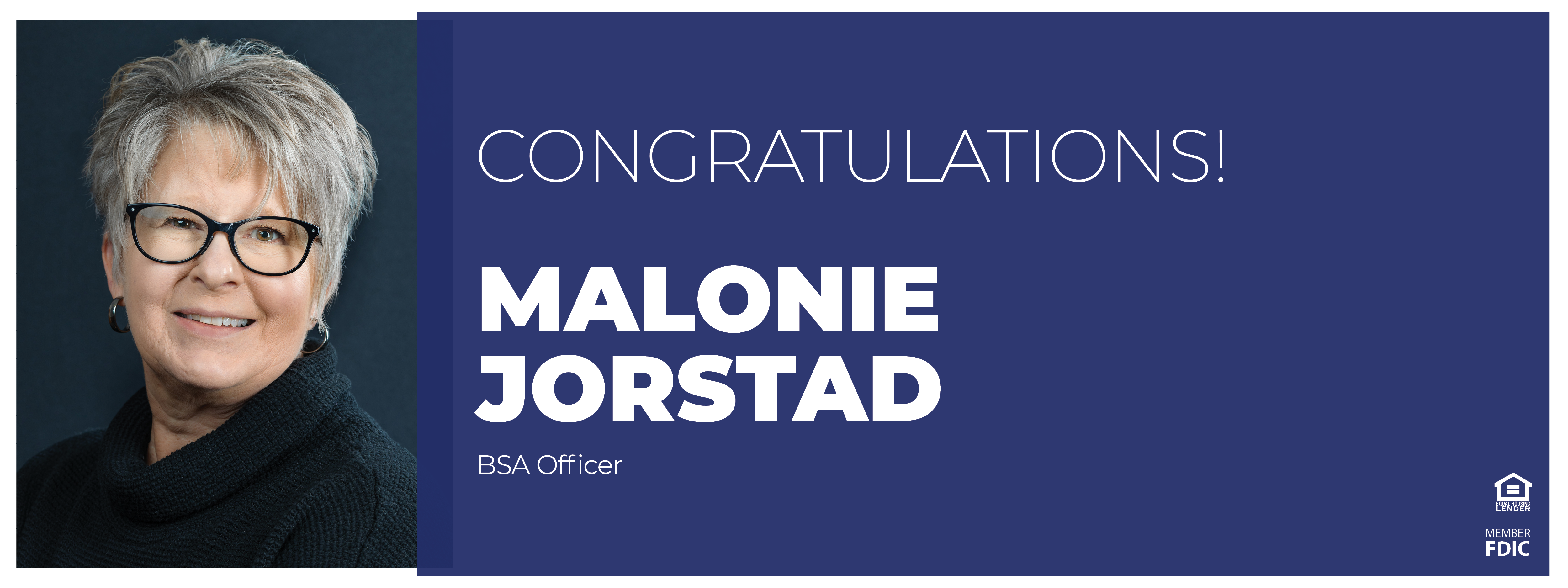Congratulations Malonie Jorstad