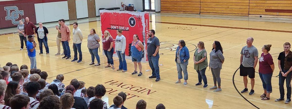 Terrence speaking to teachers